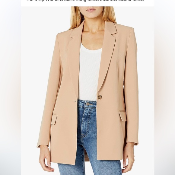 NWT The Drop Blazer in Praline - Picture 3 of 5